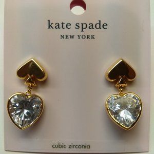 Kate Spade New Heart and Spade Earrings